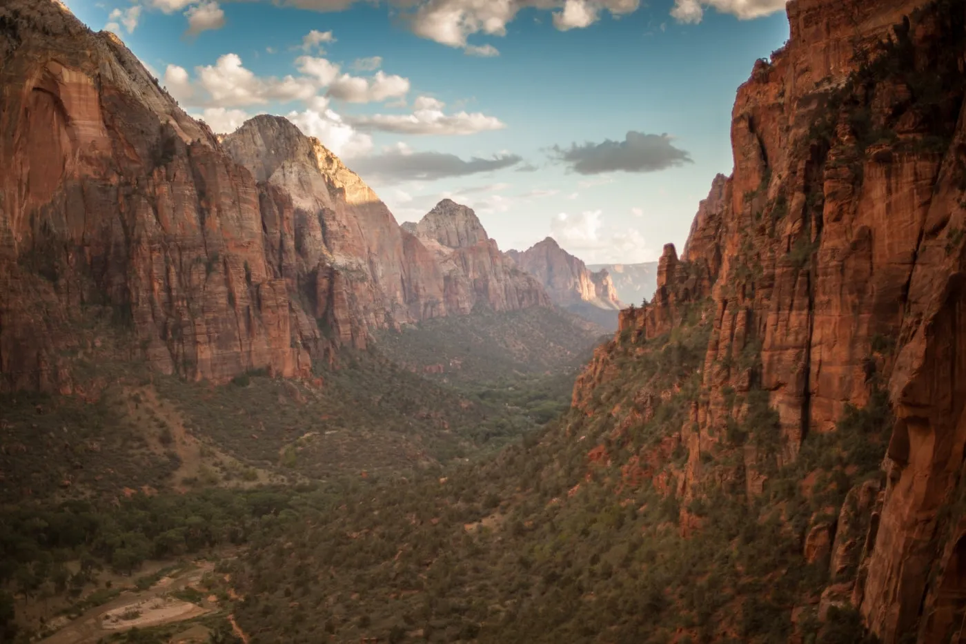 The red cliffs of Zion Canyon in southern Utah